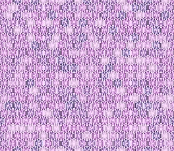 istock Vector seamless pattern. Purple color tones gradients. Hexagon stacked mosaic cells. Hexagon geometric shapes. Seamless pattern. Tileable vector illustration. 2167933042