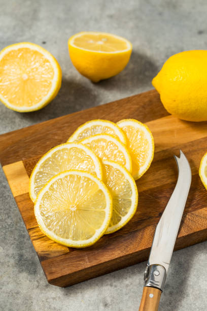 istock Organic Raw Yellow Sliced Lemons 2167935046