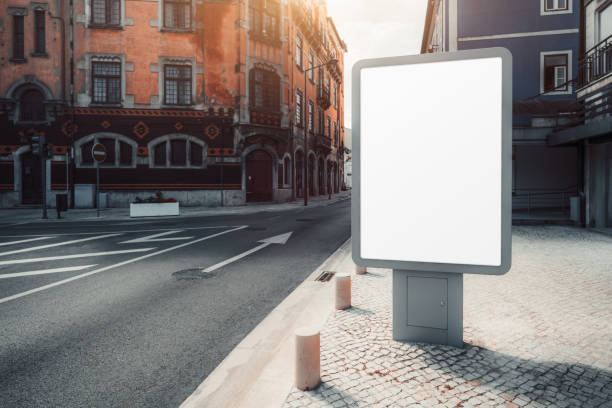 istock Blank billboard on urban street 2167935634