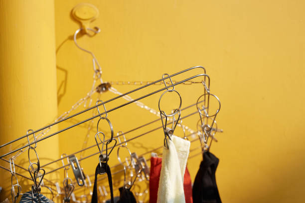 blue plastic hanger