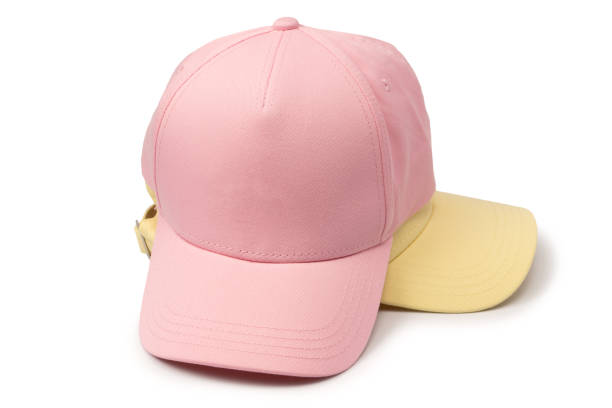 istock Pink and yellow cap isolated on white background. 2167941112