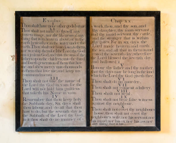 The Ten Commandments  in Culpho church, Suffolk