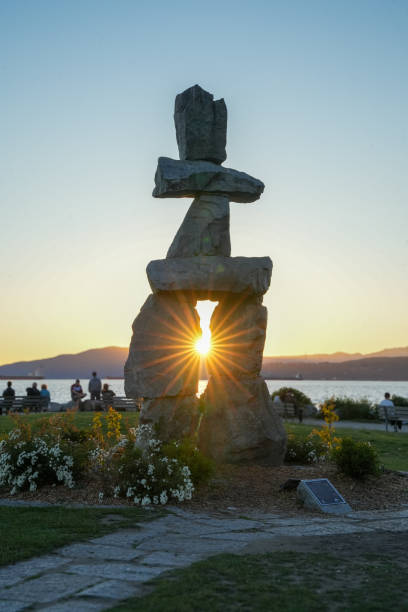 istock Inukshuk at sunset 2167942405