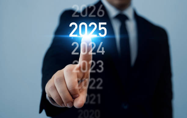 istock Businessman choose on a virtual screen 2025.Business plan in company 2025.Development to business success and achievement in 2025 year.Business target development in 2025. 2167945018