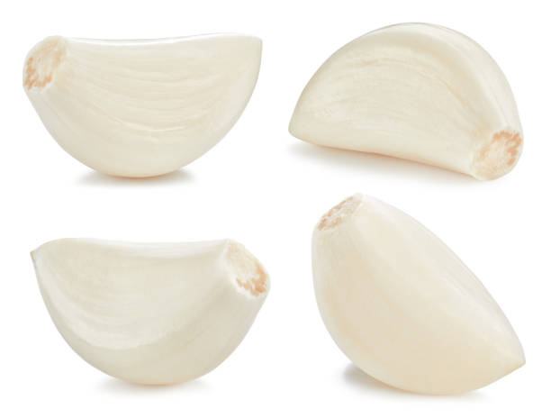istock Garlic cloves collection isolated on white background 2167946496