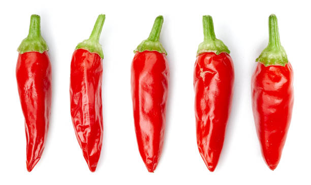 istock Ripe red hot chili  peppers vegetable isolated 2167947321