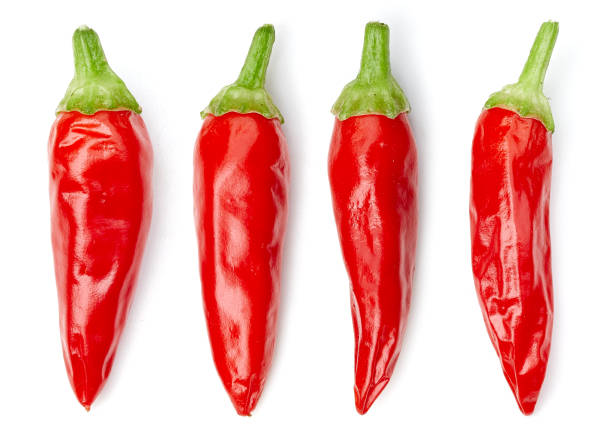 istock Ripe red hot chili  peppers vegetable isolated on white background 2167947368