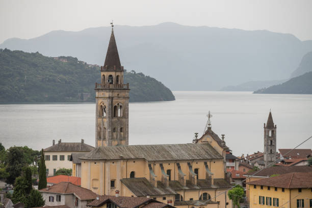Maccagno on the Lake Maggiore (Lago Maggiore), located in the province of Varese in the Italian region Lombardy, Italy