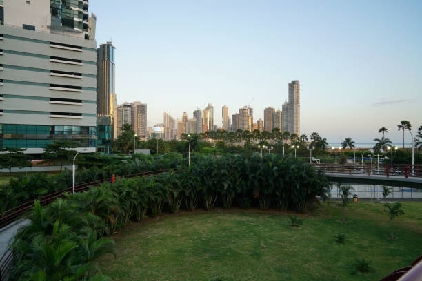 Cinta Costera or Avenida Balboa in Panama City on January 31, 2018.