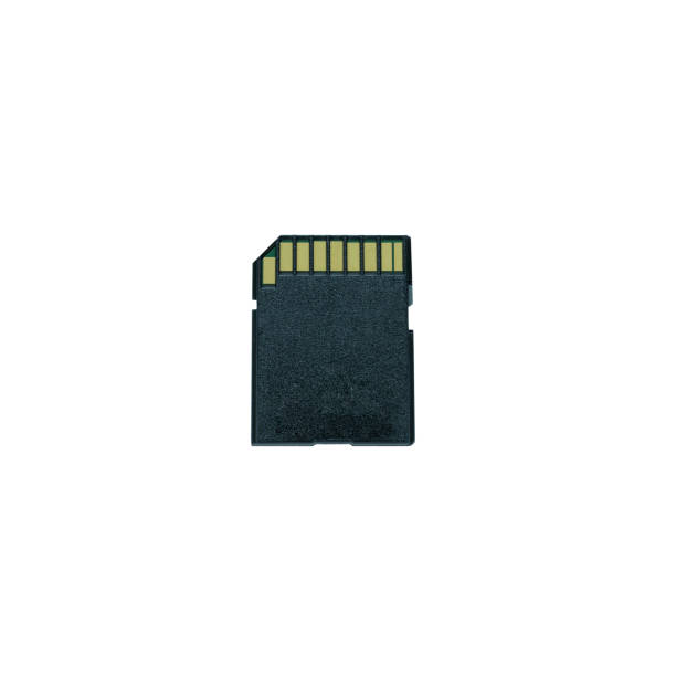 istock Black SD flash drive with contacts isolated on a white background 2167972697