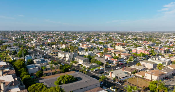 istock Huntington Beach, Orange County, CA on Clear Day - Drone Shot 2167973442