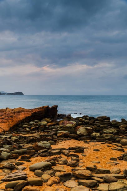 istock Rainy day sunrise at the seaside 2167978342