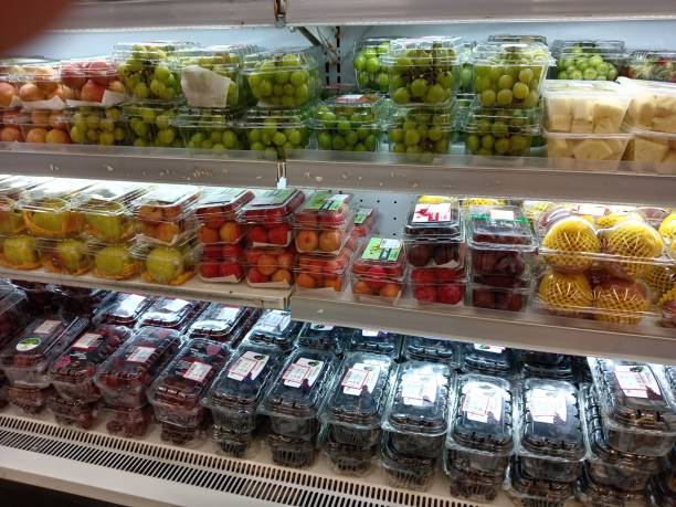 istock Fruit and vegetables in a refrigerator in a grocery store 2167982034