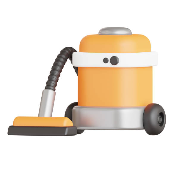 Vacuum 3D Icon. Vacuum Cleaner 3D Icon