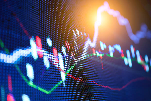 istock stock market data trend in billboard with light 2168010727