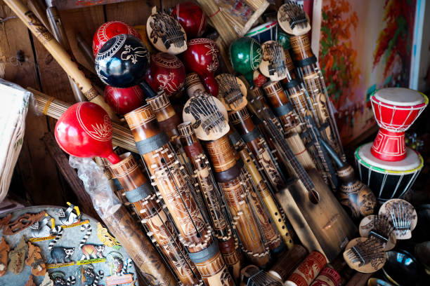 Peru, Cusco-March 15,2025:  Local musicians in Cusco play traditional Andean instruments, filling the air with ancient melodies