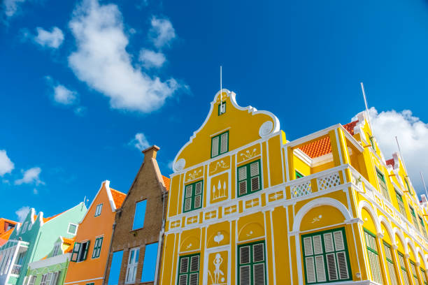 istock Colourful Colonial Dutch Facade, Willemstad, Curacao 2168012105