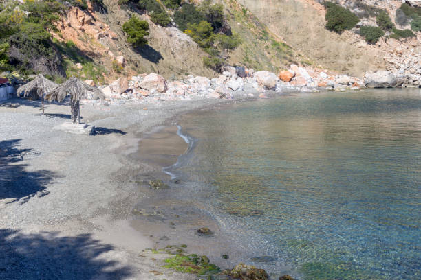 istock View of a deserted beach on island Salamis (Greece) 2168023002
