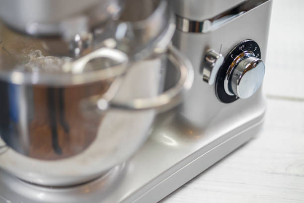 Modern stainless steel dough kneader