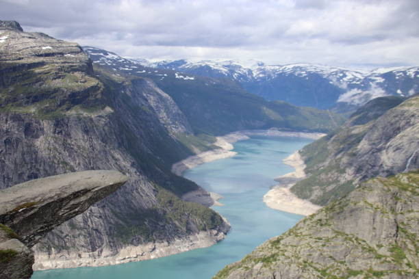 istock View on top of the Trolltunga in Norway 2168035841