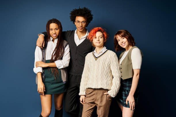istock Multicultural group of college students celebrating diversity in a studio setting 2168048897