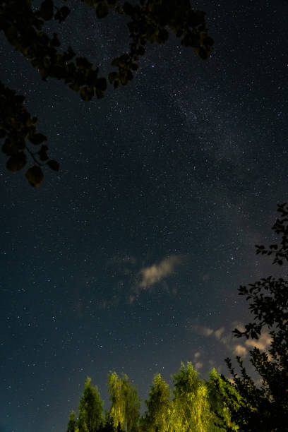 istock The Milky Way. The starry sky. A small cloud in the sky. 2168052513