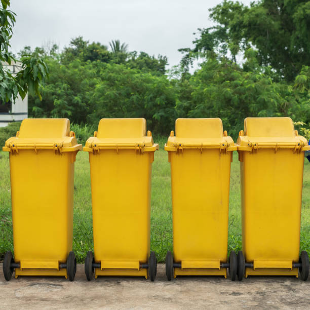 istock Colorful trash cans for sorting garbage. For plastic, glass, paper and others waste. Waste containers for garbage segregation in Thailand. 2168055592