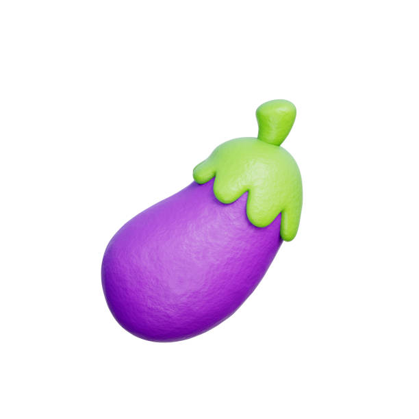 istock Eggplant, Healthy Vegetables And Herbs, 3D rendering. 2168056239