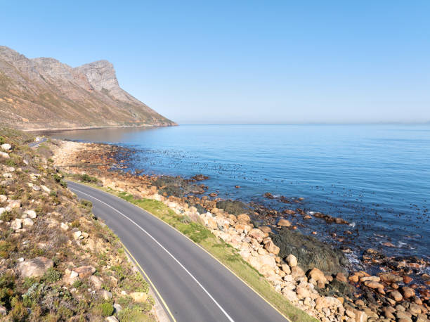 istock Scenic coastal road along a beautiful coastline 2168056526