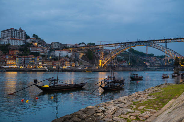 View of Ribeira and the Douro River in Porto, Portugal