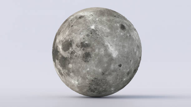 istock A detailed view of the full moon showcasing its craters and surface textures against a simple background 2168063689