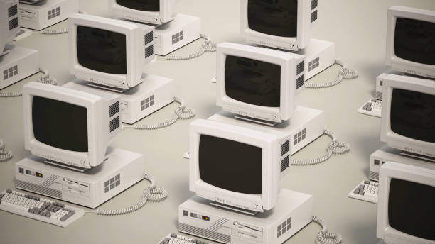 A 386 computer from the 1990s