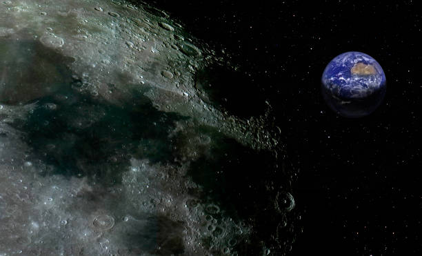 istock The Earth as Seen from the Surface of the Moon 2168067921