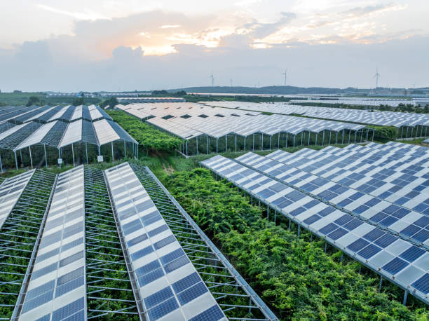 istock Solar power station in the agricultural field 2168073220