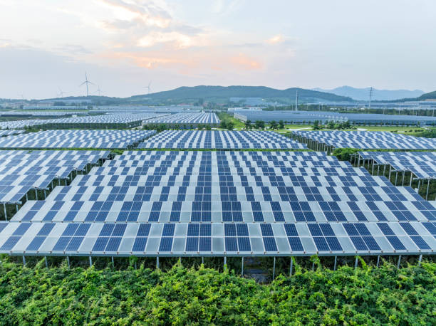 istock Solar power station in the agricultural field 2168073233