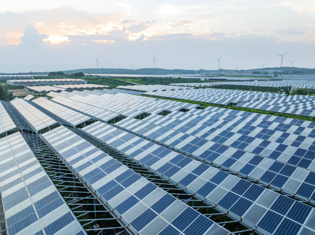 istock Solar power station in the agricultural field 2168073234