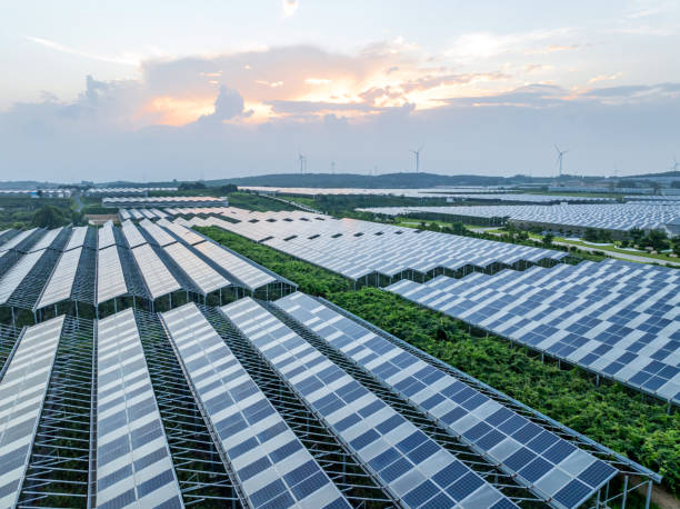 istock Solar power station in the agricultural field 2168073266