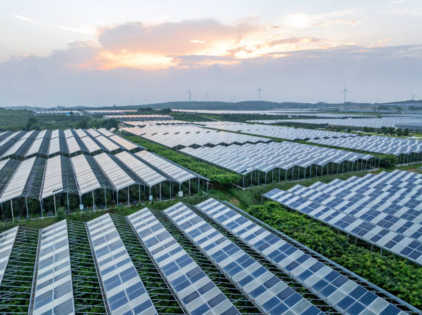 istock Solar power station in the agricultural field 2168073267