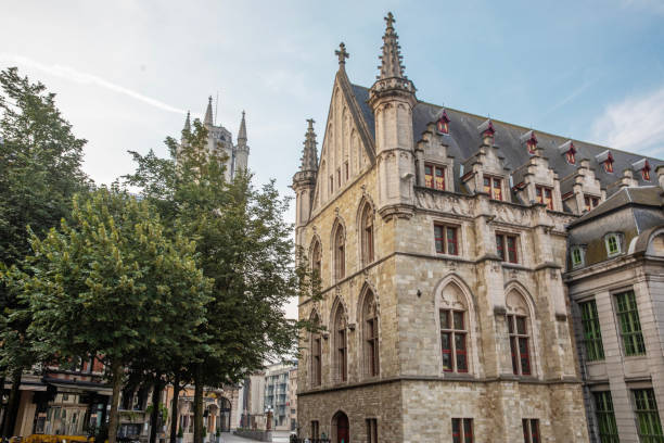 istock View in secondary city Ghent, Belgium 2168074479