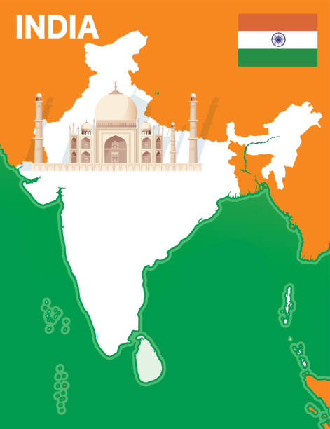 India Map And Taj Mahal India Map And Taj Mahalhttps://maps.lib.utexas.edu/maps/middle_east_and_asia/india_physio-2001.jpg pune-landmark stock illustrations