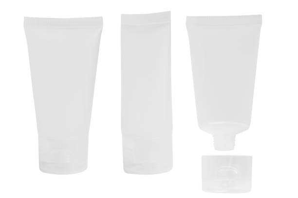 istock Set. white plastic tube for cosmetic creams, gels, toothpaste. packaging mockup, on a blank background 2168091700