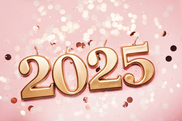 istock Holiday background Happy New Year 2025. 2168093412