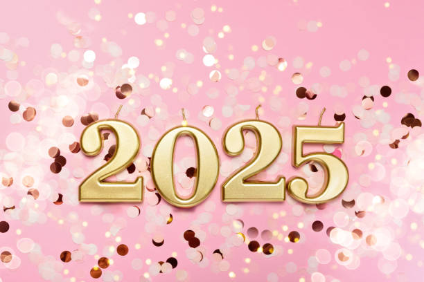 istock Holiday background Happy New Year 2025. 2168093423