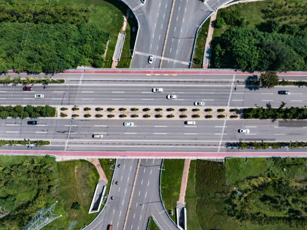 istock Aerial view of overpass 2168093964