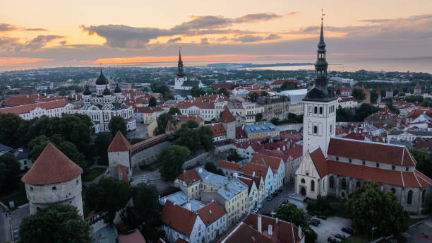 istock Sunset Over the Tallinn Cathedrals 2168094491