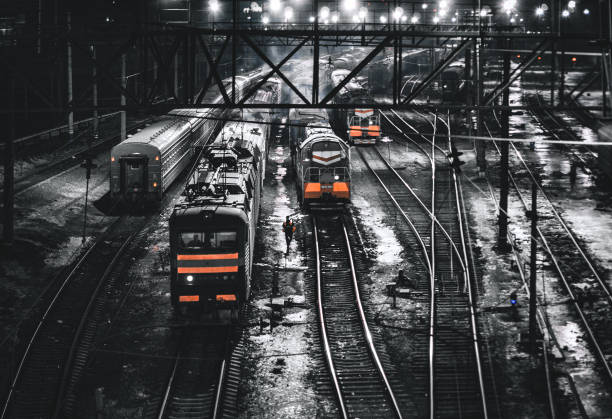 istock railway depot train station at winter night 2168097265
