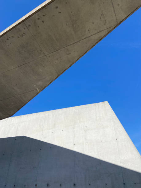 istock Building exterior againsts blue sky. The atchitect is Zaha Hadid's. 2168098809