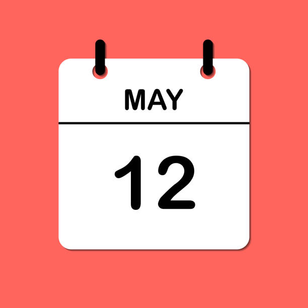 istock May 12. Daily Calendar icon for design. Simple design for business brochure, flyer, print media, advertisement. Easily editable 2168100388