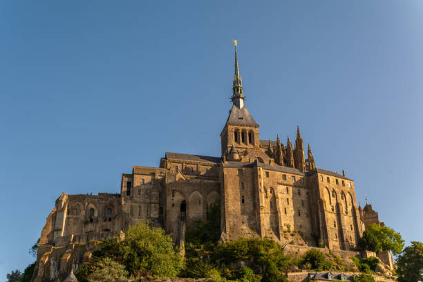 Medieval abbey of mont saint michel