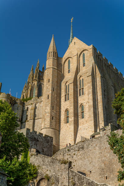 Medieval abbey of mont saint michel